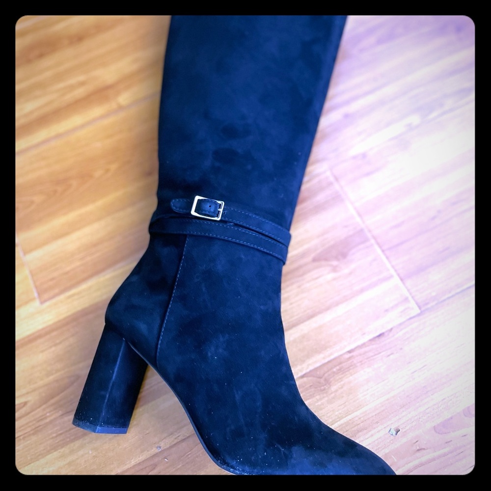 Knee high leather boots